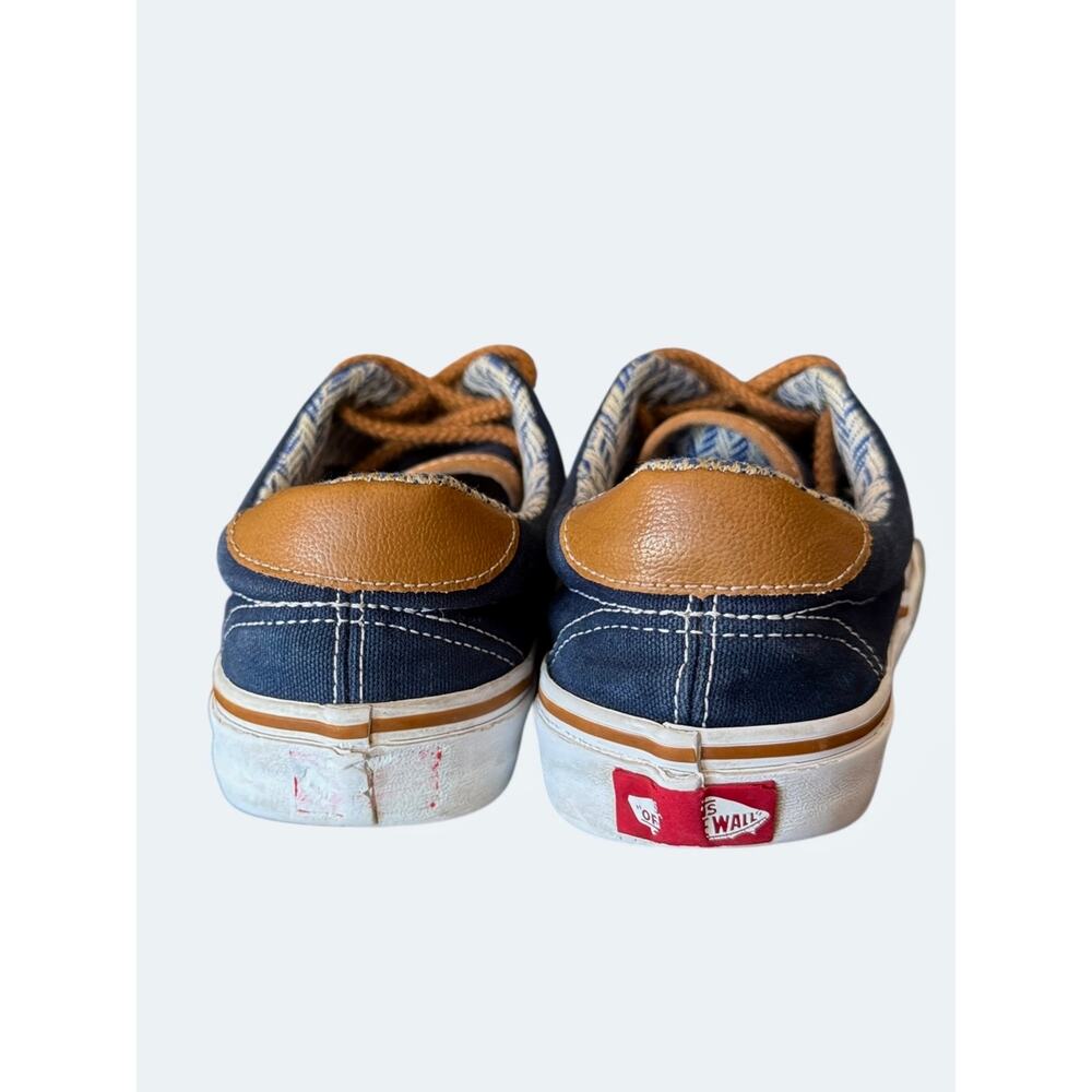 Vans Navy Blue Canvas Sneakers Women’s Size 8 Casual Lace-U Streetwear Low Top - Picture 4 of 8